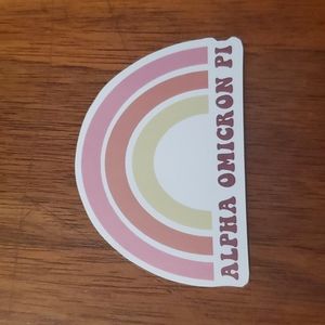 Alpha Omicron Pi Sticker